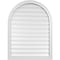 Ekena Millwork Round Top Surface Mount PVC Gable Vent: Functional, w/ 2"W x 1-1/2"P Brickmould Frame, 30"W x 40"H GVPRT30X4002SF - alternate 1